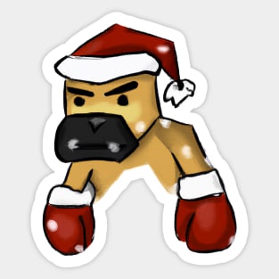 Cute Boxer Drawing Sticker